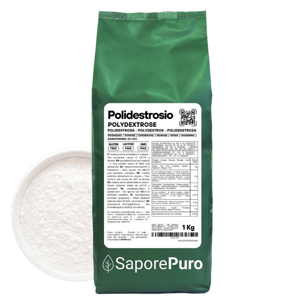 Polidestrosio - Sostituto dello Zucchero - Migliora la texture, riduce le calorie e supporta la salute intestinale - SaporePuro